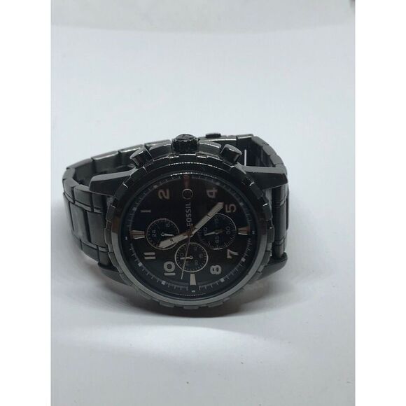 Fossil FS4721 Men's Stainless Steel Analog Black Dial Quartz Genuine Watch KG314 - Picture 3 of 7